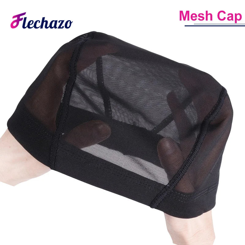 5 Pcs Durable Dome Wig Cap Breathable Mesh Wig Cap for Making Wigs Black Weaving Cap Elastic Hairnets Wig Caps for Women S M L