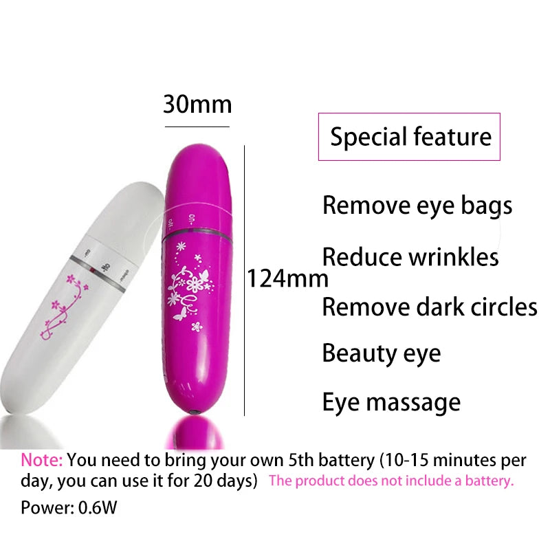 Mini Eye Massager – Anti-Wrinkle & Dark Circle Relief, Erase fatigue & puffiness Smooth wrinkles & brighten eyes effortlessly.