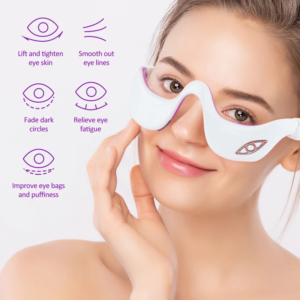 Rechargeable Eye Massager – Anti-Aging & Puffiness Relief, Reduces wrinkles, puffiness & eye fatigue.
