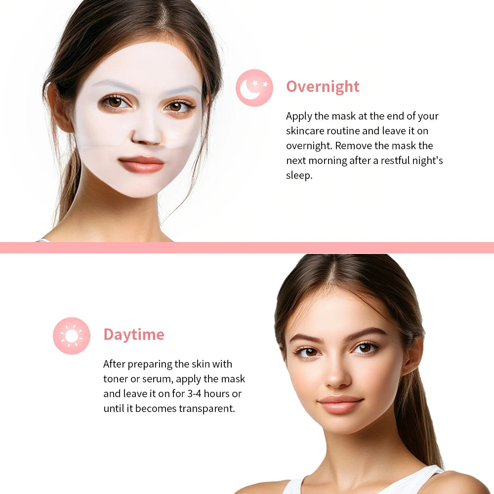 Bio-Collagen Deep Face Mask Shrink Pores Deep Hydrating Overnight Mask Moisturizing Refreshing Brightening Face Skin Care