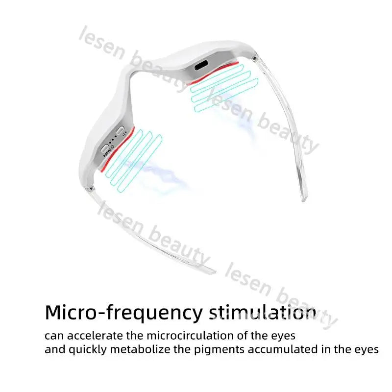 3D EMS Micro Current Mini Eye Beauty Device Red Light Massager Eye Anti Aging Eye Care Instrument Therapy Patches Device Under