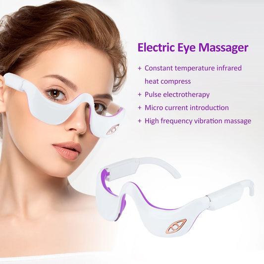 Rechargeable Eye Massager – Anti-Aging & Puffiness Relief, Reduces wrinkles, puffiness & eye fatigue.