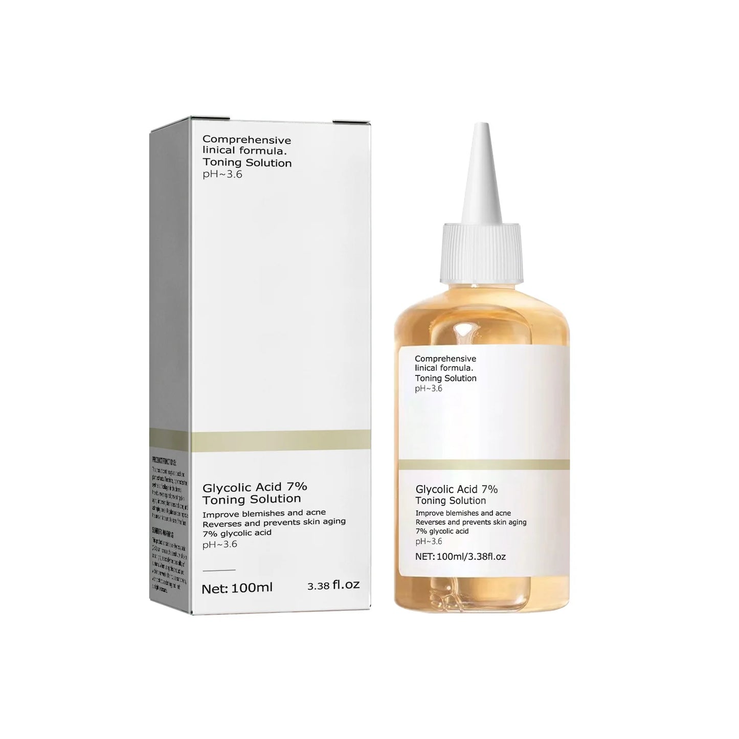 Glycolic Acid 7% Toner – Acne Control & Skin Renewal, Smooths, hydrates & brightens for youthful, glowing skin.