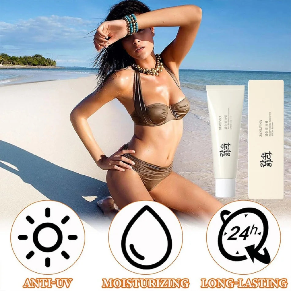 SPF50+ Sunscreen – Ultra Protection & Moisturizing Care, Shield your skin from harmful UV rays with SPF50+ protection. Lightweight, hydrating & perfect for daily outdoor defense.