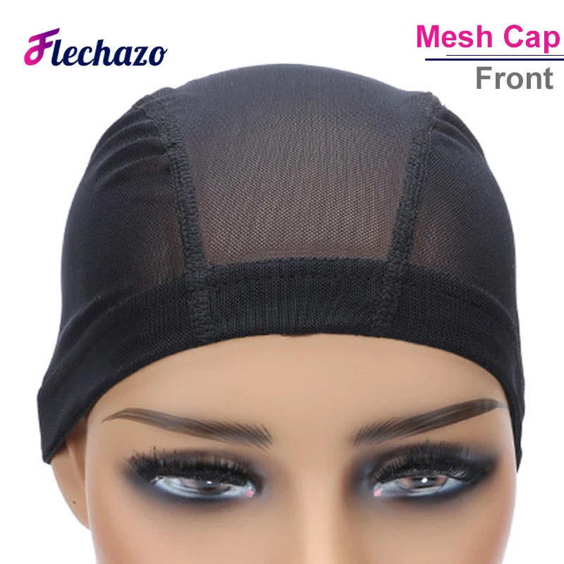 5 Pcs Durable Dome Wig Cap Breathable Mesh Wig Cap for Making Wigs Black Weaving Cap Elastic Hairnets Wig Caps for Women S M L