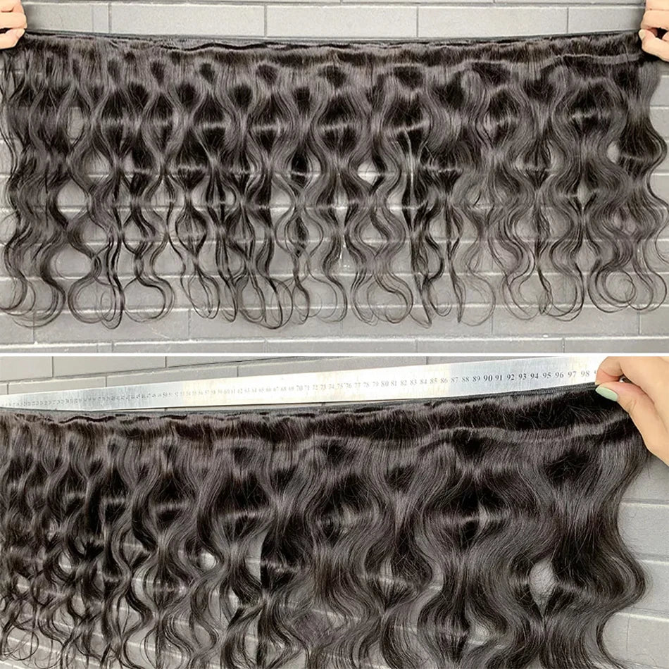 30 Inch Body Wave Bundles 12A Brazilian Human Hair Weave Bundles 1/3/4 PCS Remy Hair Extensions For Women Natural Black 100g/PCS