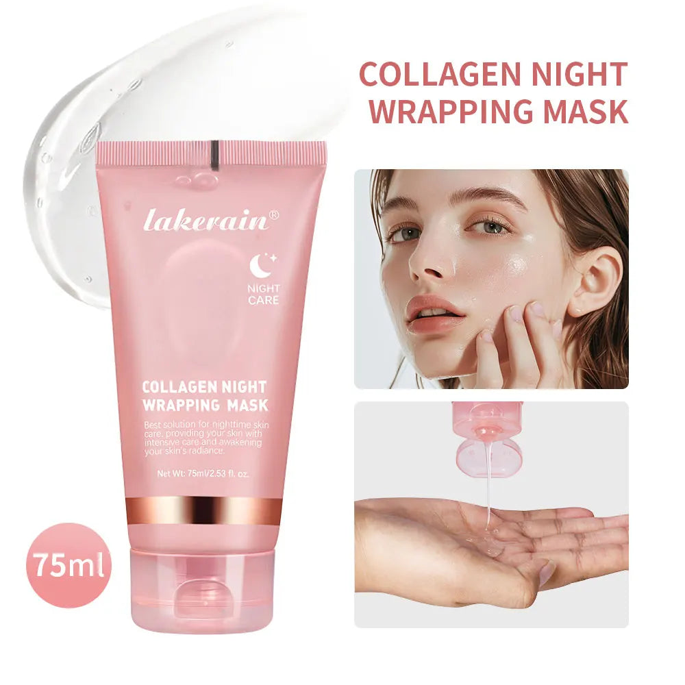 LAKERAIN Night Collagen Mask – Hydration & Firming, hydrates deeply & reduces dullness, Wake up to radiant skin.