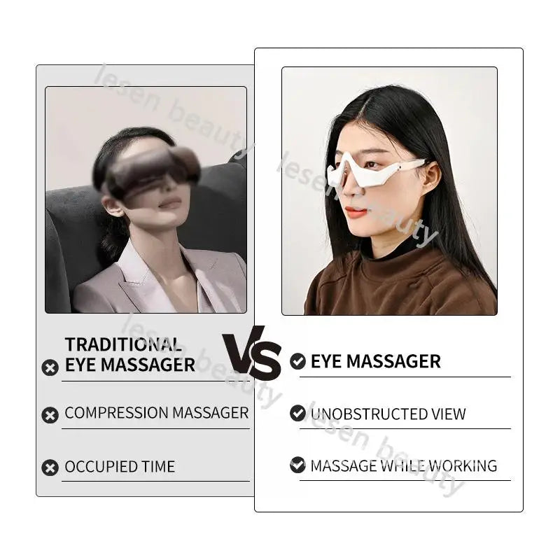 3D EMS Micro Current Mini Eye Beauty Device Red Light Massager Eye Anti Aging Eye Care Instrument Therapy Patches Device Under