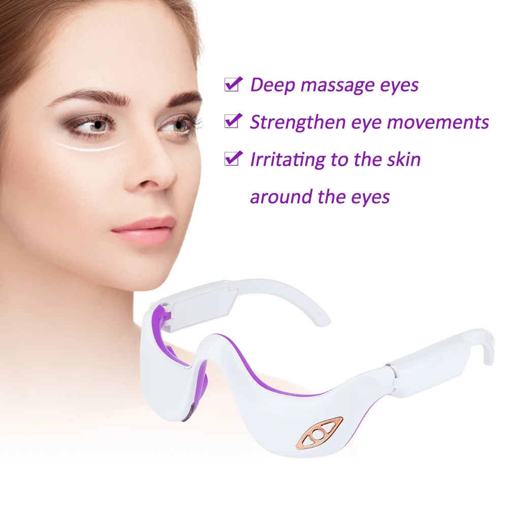 Rechargeable Eye Massager – Anti-Aging & Puffiness Relief, Reduces wrinkles, puffiness & eye fatigue.