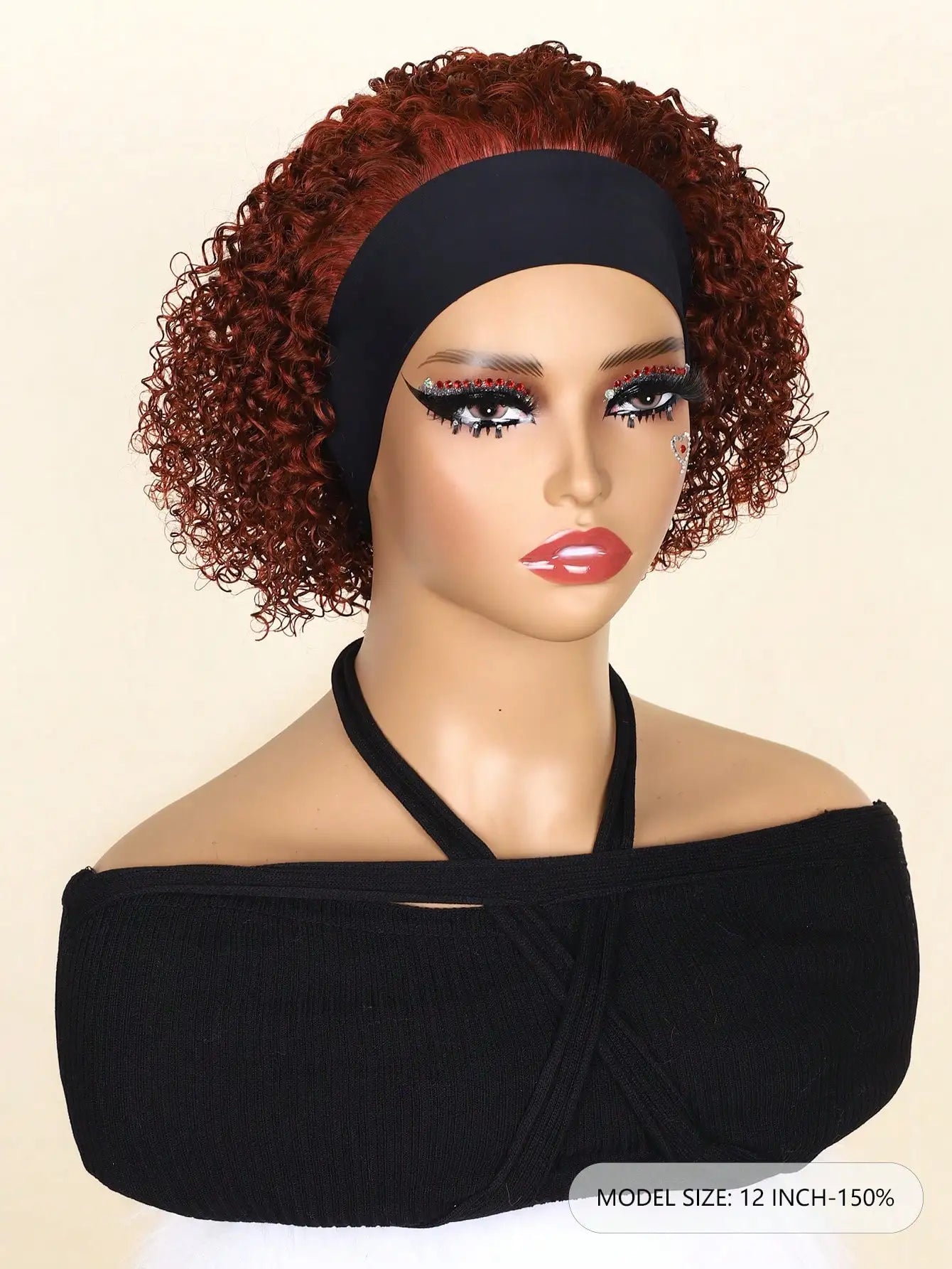 Headband Wig Human Hair Kinky Curly Wig Pixie Cut Wig Human Hair Wigs For Women Human Hair Curly Hair Perruque Cheveux Humain